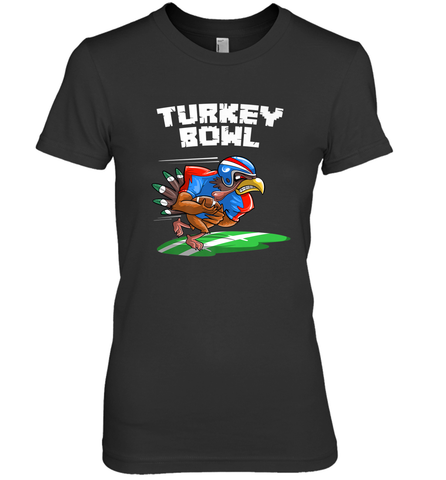 Cool Turkey Bowl _ Funny Thanksgiving Football Player Gift Women's Premium T-Shirt Women's Premium T-Shirt / Black / XS Women's Premium T-Shirt - jonhlittlestore88