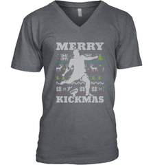 NFL Football SportsTeam Kicker Kickmas Funny Ugly Christmas Xmas Men's V-Neck Men's V-Neck - jonhlittlestore88