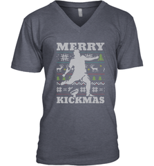 NFL Football SportsTeam Kicker Kickmas Funny Ugly Christmas Xmas Men's V-Neck Men's V-Neck - jonhlittlestore88