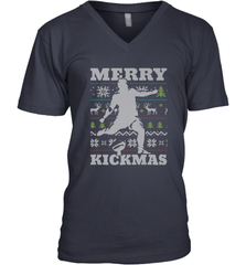 NFL Football SportsTeam Kicker Kickmas Funny Ugly Christmas Xmas Men's V-Neck Men's V-Neck - jonhlittlestore88