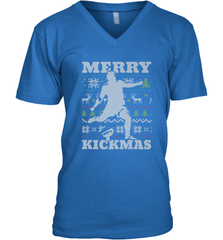 NFL Football SportsTeam Kicker Kickmas Funny Ugly Christmas Xmas Men's V-Neck Men's V-Neck - jonhlittlestore88
