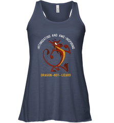 Disney Mulan Mushu Dragon Not Lizard Portrait Women's Racerback Tank Women's Racerback Tank - jonhlittlestore88