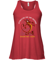 Disney Mulan Mushu Dragon Not Lizard Portrait Women's Racerback Tank Women's Racerback Tank - jonhlittlestore88