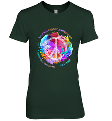 Woodstocks 50th Anniversary Peace Love tee Women's Premium T-Shirt Women's Premium T-Shirt - jonhlittlestore88