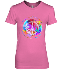 Woodstocks 50th Anniversary Peace Love tee Women's Premium T-Shirt Women's Premium T-Shirt - jonhlittlestore88