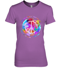 Woodstocks 50th Anniversary Peace Love tee Women's Premium T-Shirt Women's Premium T-Shirt - jonhlittlestore88
