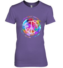 Woodstocks 50th Anniversary Peace Love tee Women's Premium T-Shirt Women's Premium T-Shirt - jonhlittlestore88
