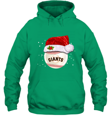 San Francisco Giants Logo Baseball Ball Christmas Santa Hat Xmas Sport Funny Snow Hooded Sweatshirt Hooded Sweatshirt - jonhlittlestore88