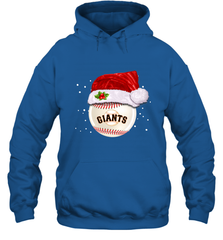 San Francisco Giants Logo Baseball Ball Christmas Santa Hat Xmas Sport Funny Snow Hooded Sweatshirt Hooded Sweatshirt - jonhlittlestore88