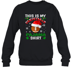 NFL This Is My Football Christmas Pajama Gift Football Lover Crewneck Sweatshirt