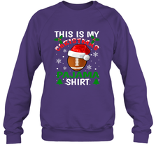 NFL This Is My Football Christmas Pajama Gift Football Lover Crewneck Sweatshirt Crewneck Sweatshirt - jonhlittlestore88
