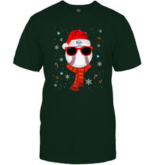 Tampa Bay Rays LogoChristmas Baseball Player Glasses Santa Hat Pajama Gift Men's T-Shirt Men's T-Shirt - jonhlittlestore88