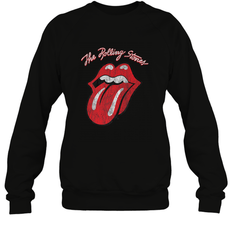 Mens The Rolling Stones Script Tongue Logo Crewneck Sweatshirt