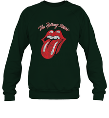 Mens The Rolling Stones Script Tongue Logo Crewneck Sweatshirt Crewneck Sweatshirt - jonhlittlestore88