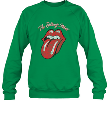 Mens The Rolling Stones Script Tongue Logo Crewneck Sweatshirt Crewneck Sweatshirt - jonhlittlestore88