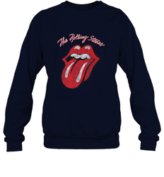 Mens The Rolling Stones Script Tongue Logo Crewneck Sweatshirt