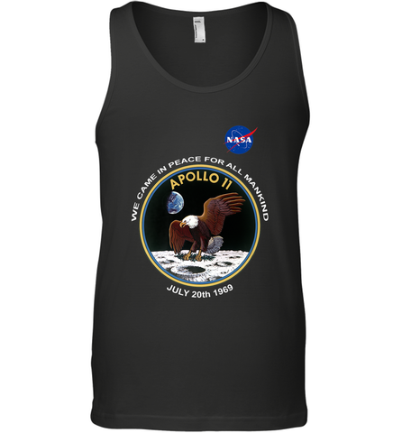 NASA Apollo 11 Moon Landing Men's Tank Top Men's Tank Top / Black / XS Men's Tank Top - jonhlittlestore88