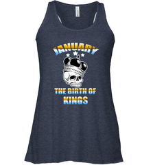 Kings Are Born In January Birthday For Men Women's Racerback Tank Women's Racerback Tank - jonhlittlestore88