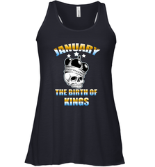 Kings Are Born In January Birthday For Men Women's Racerback Tank Women's Racerback Tank - jonhlittlestore88