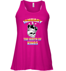 Kings Are Born In January Birthday For Men Women's Racerback Tank Women's Racerback Tank - jonhlittlestore88