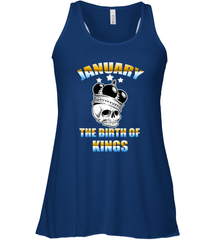 Kings Are Born In January Birthday For Men Women's Racerback Tank Women's Racerback Tank - jonhlittlestore88