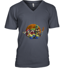 Disney Pixar Toy Story Halloween Moon Group Men's V-Neck Men's V-Neck - jonhlittlestore88