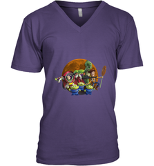 Disney Pixar Toy Story Halloween Moon Group Men's V-Neck Men's V-Neck - jonhlittlestore88