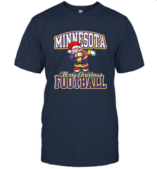 NFL Minnesota Christmas Funny Dabbing Santa playing football Men's T-Shirt Men's T-Shirt - jonhlittlestore88