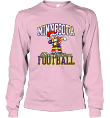 NFL Minnesota Christmas Funny Dabbing Santa playing football Long Sleeve T-Shirt Long Sleeve T-Shirt - jonhlittlestore88