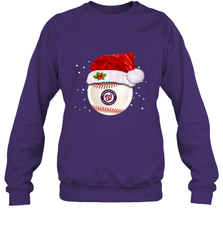 Washington Nationals Logo Baseball Ball Christmas Santa Hat Xmas Sport Funny Snow Crewneck Sweatshirt Crewneck Sweatshirt - jonhlittlestore88