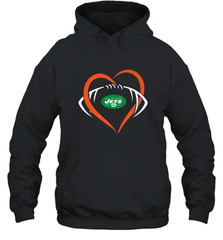 NFL New York Jets Heart Love Football Hooded Sweatshirt Hooded Sweatshirt - jonhlittlestore88