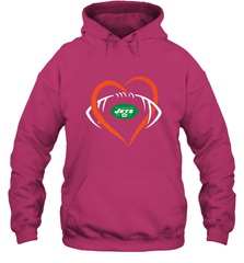 NFL New York Jets Heart Love Football Hooded Sweatshirt Hooded Sweatshirt - jonhlittlestore88
