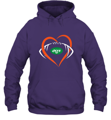 NFL New York Jets Heart Love Football Hooded Sweatshirt Hooded Sweatshirt - jonhlittlestore88