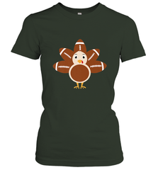 Funny Football Turkey Fall Thanksgiving Football Women's T-Shirt Women's T-Shirt - jonhlittlestore88