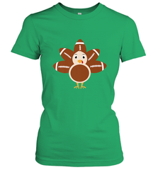 Funny Football Turkey Fall Thanksgiving Football Women's T-Shirt Women's T-Shirt - jonhlittlestore88