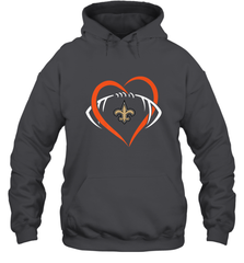NFL New Orleans Saints Heart Love Football Hooded Sweatshirt Hooded Sweatshirt - jonhlittlestore88