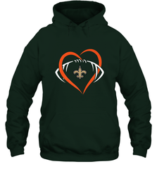 NFL New Orleans Saints Heart Love Football Hooded Sweatshirt Hooded Sweatshirt - jonhlittlestore88