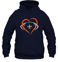 NFL New Orleans Saints Heart Love Football Hooded Sweatshirt Hooded Sweatshirt - jonhlittlestore88