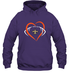 NFL New Orleans Saints Heart Love Football Hooded Sweatshirt Hooded Sweatshirt - jonhlittlestore88