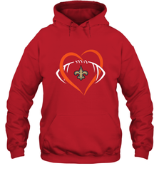 NFL New Orleans Saints Heart Love Football Hooded Sweatshirt Hooded Sweatshirt - jonhlittlestore88