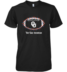 NFL Oklahoma Sooners Football And Christmas Lights Men's Premium T-Shirt