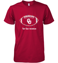 NFL Oklahoma Sooners Football And Christmas Lights Men's Premium T-Shirt Men's Premium T-Shirt - jonhlittlestore88