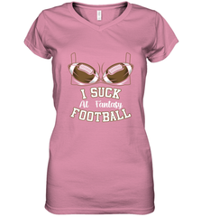 NFL i suck at fantasy football funny football christmas birthday Women's V-Neck T-Shirt Women's V-Neck T-Shirt - jonhlittlestore88