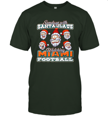 NFL Miami Christmas Funny Santa Claus Watching Football Men's T-Shirt Men's T-Shirt - jonhlittlestore88
