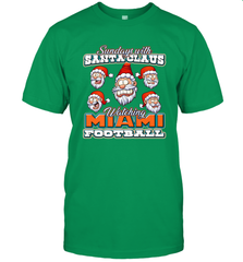 NFL Miami Christmas Funny Santa Claus Watching Football Men's T-Shirt Men's T-Shirt - jonhlittlestore88
