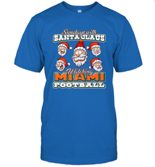 NFL Miami Christmas Funny Santa Claus Watching Football Men's T-Shirt Men's T-Shirt - jonhlittlestore88
