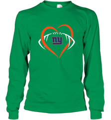 NFL New York Giants Heart Love Football Long Sleeve T-Shirt Long Sleeve T-Shirt - jonhlittlestore88
