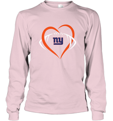 NFL New York Giants Heart Love Football Long Sleeve T-Shirt Long Sleeve T-Shirt - jonhlittlestore88