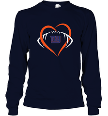 NFL New York Giants Heart Love Football Long Sleeve T-Shirt Long Sleeve T-Shirt - jonhlittlestore88