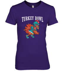 Cool Turkey Bowl _ Funny Thanksgiving Football Player Women's Premium T-Shirt Women's Premium T-Shirt - jonhlittlestore88